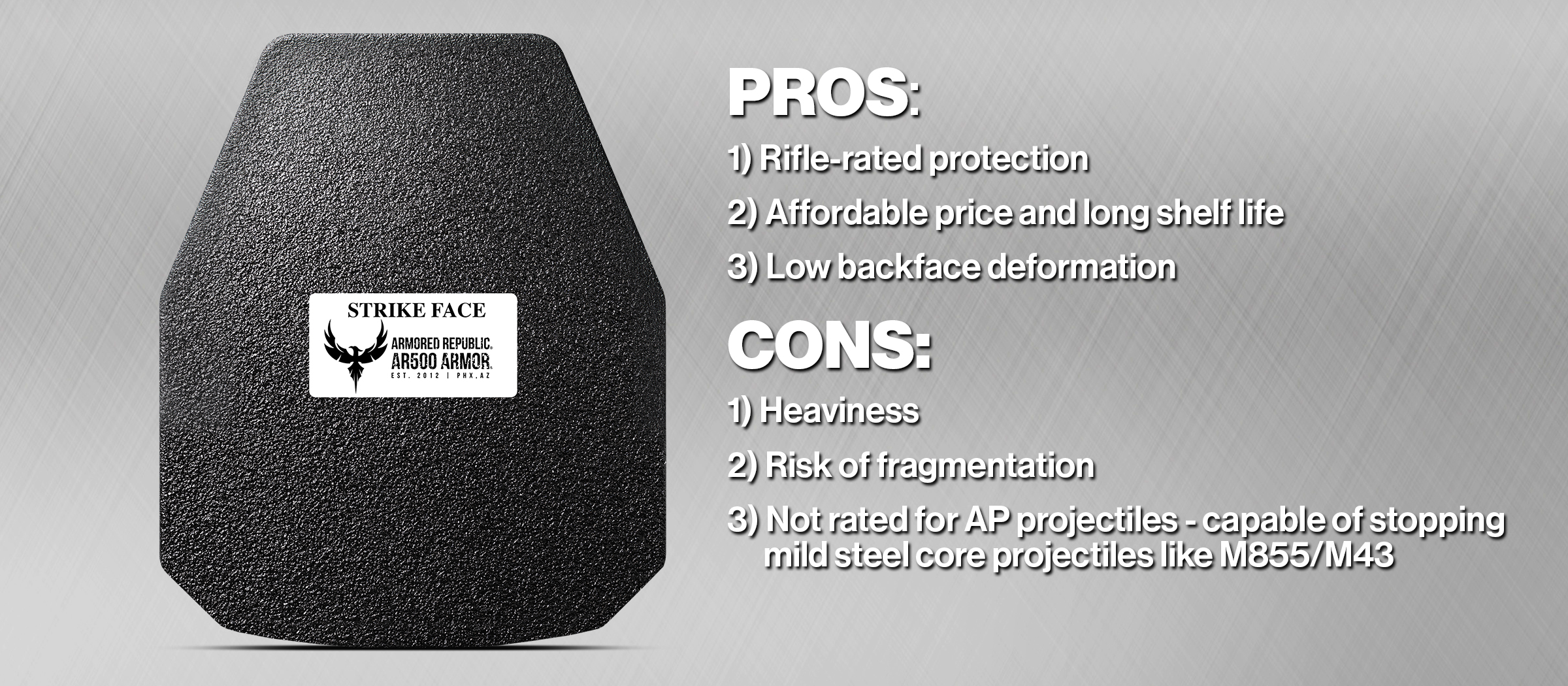 Pros and Cons of Steel Alloy Body Armor from Armored Republic