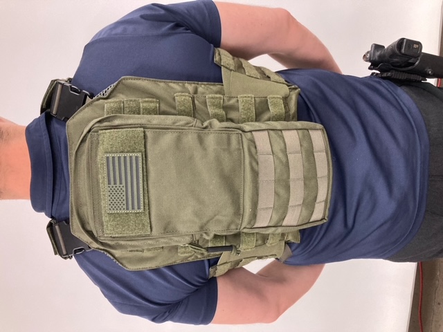 Back side of the Testudo plate carrier from Armored Republic
