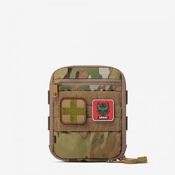 AR500 Zippered Individual First Aid Kit (IFAK) with Refill- Multicam-img-0