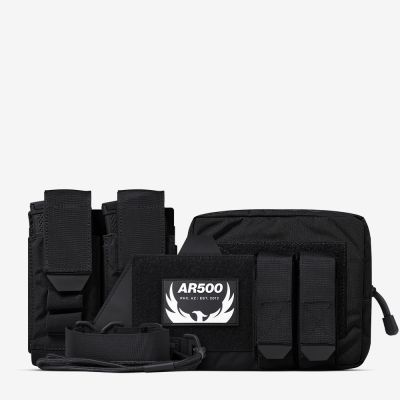 The black Deluxe Pouch Kit from AR500 Armor of the Armored Republic