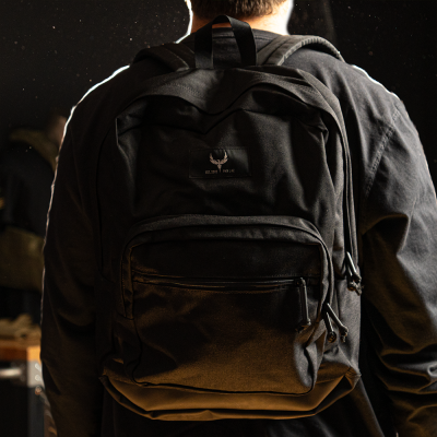 The black Phoenix Backpack from Armored Republic