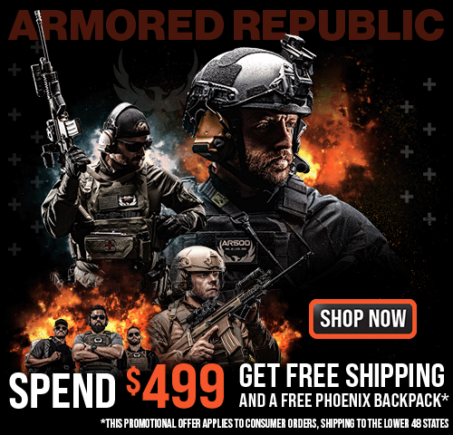 Armored Republic Free Shipping & Free Backpack